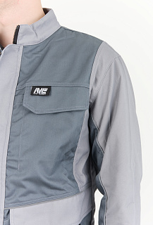 Антарес Костюм ИТР с полукомбинезоном NEW ENERGY (смесовая, серый/т.серый)