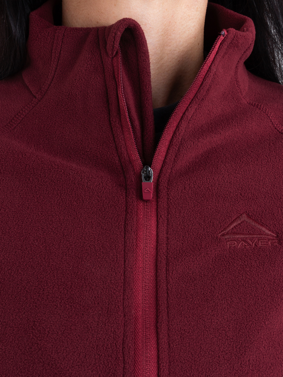 Архон женская толстовка PAYER, демисезонная, флис, марсала 