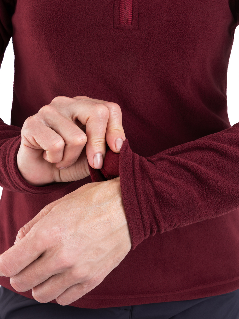 Архон женская толстовка PAYER, демисезонная, флис, марсала 