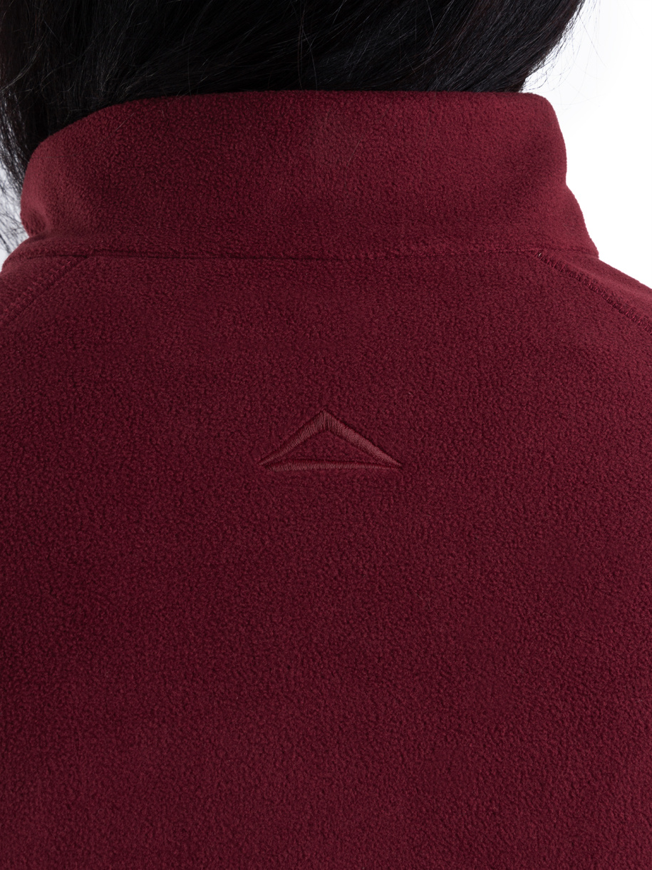 Архон женская толстовка PAYER, демисезонная, флис, марсала 